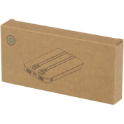 Adhil powerbanka z recyklovaného plastu s kapacitou 10 000 mAh a výkonom 10 W s dvoma vstavaními káblami