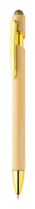 Tonnel Boo dotykové guličkové pero, farba - gold, veľkosť - Ø10×150 mm