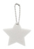 CreaFelt Key Xmas vlastný vianočný prívesok na kľúče, hviezda, farba - white, veľkosť - 55×50×3 mm