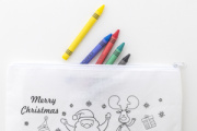 Julfar Draw vianočné puzdro na pastelky na vyfarbenie