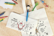 Julfar Draw vianočné puzdro na pastelky na vyfarbenie
