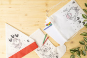 Julfar Bag B vianočný vak na stiahnutie šnúrkou na vyfarbenie