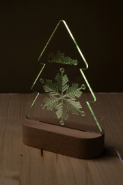 Woodify Xmas LED svetelná trofej na vianočný stromček