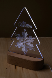 Woodify Xmas LED svetelná trofej na vianočný stromček