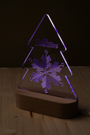 Woodify Xmas LED svetelná trofej na vianočný stromček