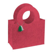 Plstená taška s príveskom jedľa