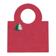Plstená taška s príveskom jedľa - M-Collection