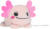 Schmoozies® axolotl - MBW, farba - rose