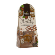 Slané praclíky v bielej čokoláde so slaným karamelom