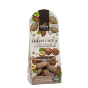 Lieskové orechy v bielej čokoláde so slaným karamelom