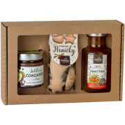 Darčekový balíček Vianočné perníčky + Čokokrém jablko + Rakytník