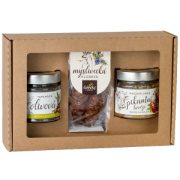Darčekový balíček Poľovnícka klobása + Olivová tapenáda + Pikantná mäsová zmes