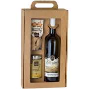 Darčekové balenie Biele víno Rulandské šedé + Med pastový + Vianočné perníčky
