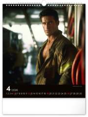 Nástenný kalendár Dreamy Firefighters 2026, 30 x 34 cm