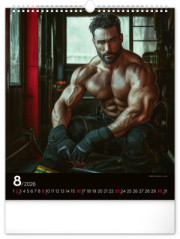 Nástenný kalendár Dreamy Firefighters 2026, 30 x 34 cm