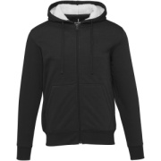Natron mikina s kapucňou a dlhým zipsom zo sherpa materiálu - Elevate