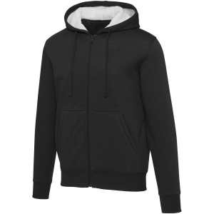 Natron mikina s kapucňou a dlhým zipsom zo sherpa materiálu