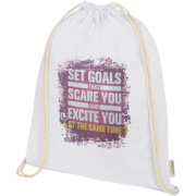 Taška Odisha s objemom 5 litrov a gramážou 140 g/m² z organického materiálu s certifikáciou OCS.