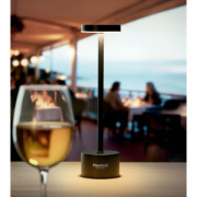 Hliníková stolná lampa BISTRO