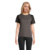 Dámske raglánové tričko VORTEX - Sol's, farba - black/charcoal grey, veľkosť - XS