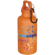 400 ml fľaša na vodu Oregon s karabínou z recyklovaného plastu s certifikáciou RCS