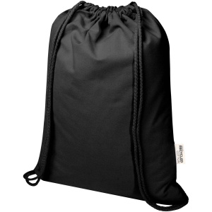 Taška so sťahovacou šnúrkou Peru Blend, 180 g/m², recyklovaný GRS materiál, 5 l