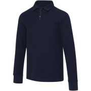 Unisex polokošeľa Zeus s dlhým rukávom a zipsom