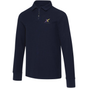 Unisex polokošeľa Zeus s dlhým rukávom a zipsom - Elevate