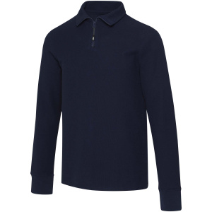 Unisex polokošeľa Zeus s dlhým rukávom a zipsom