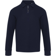 Unisex polokošeľa Zeus s dlhým rukávom a zipsom - Elevate