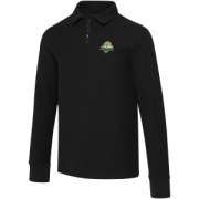 Unisex polokošeľa Zeus s dlhým rukávom a zipsom - Elevate