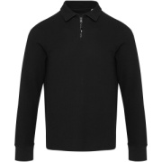Unisex polokošeľa Zeus s dlhým rukávom a zipsom - Elevate