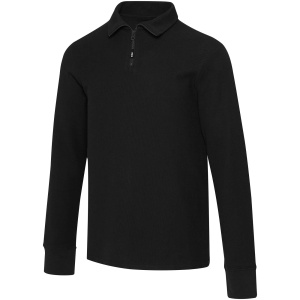 Unisex polokošeľa Zeus s dlhým rukávom a zipsom