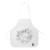 Ecolo RPET zástera na vyfarbenie, farba - white, veľkosť - 430×430 mm