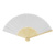 Repper ručný vejár z RPET, farba - white, veľkosť - 380×210 mm
