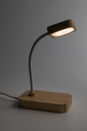 VoltGlow stolná lampa s bezdrôtovou nabíjačkou