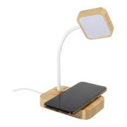 VoltGlow stolná lampa s bezdrôtovou nabíjačkou