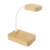 VoltGlow stolná lampa s bezdrôtovou nabíjačkou, farba - natural, veľkosť - 120×253×80 mm