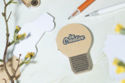 CreaStick Bulb Eco samolepiaci blok na poznámky na zákazku