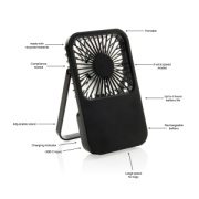 Aervina RCS nabíjateľný stolový ventilátor z rec. plastu - XD Collection