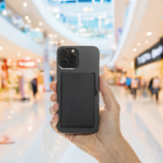 Štand. hlin. RFID magnetický držiak na karty a na telefón - XD Collection