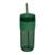 Pohár na pitie so slamkou, 660 ml - M-Collection, farba - zelená