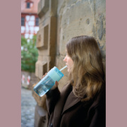 Pohár na pitie so slamkou, 660 ml - M-Collection