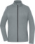 Dámska športová fleecová bunda so štruktúrovaným povrchom GRS, farba - space grey, veľkosť - XXL