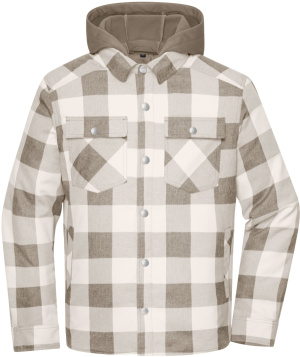 Pracovná károvaná košeľová bunda