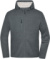 Pracovná pletená flísová bunda, farba - metal grey melange/nature, veľkosť - XXL