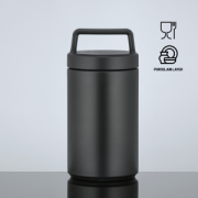 Porcelánová súprava: termohrnček 630 ml a nádoba na potraviny 800 ml s porcelánovou vrstvou