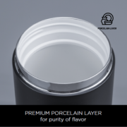 Porcelánová súprava: termohrnček 630 ml a nádoba na potraviny 800 ml s porcelánovou vrstvou