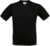 Tričko s véčkovým výstrihom Exact V-Neck - B&C, farba - čierna, veľkosť - M