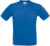 Tričko s véčkovým výstrihom Exact V-Neck - B&C, farba - royal blue, veľkosť - S